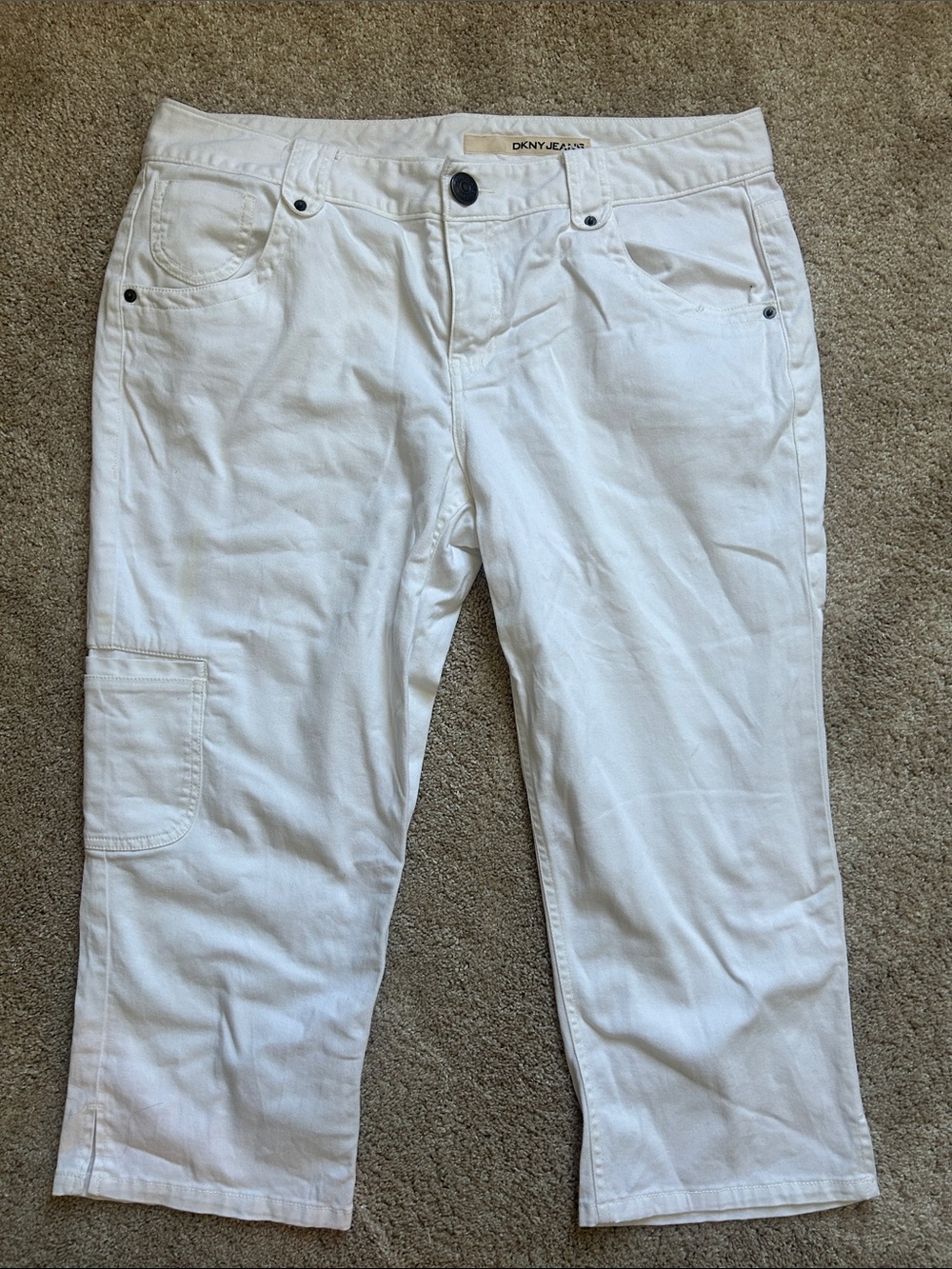 DKNY Jeans White Cropped/capri Pants